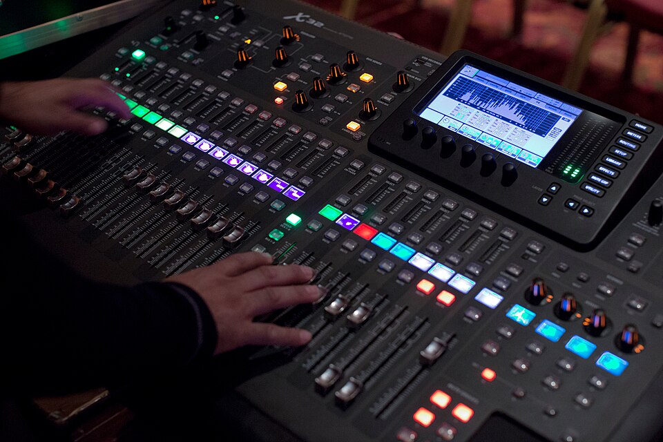 Audio Mixer Console